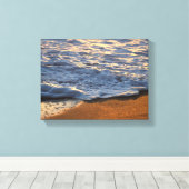 Toile Surf de mousse à la plage de l'océan (Insitu (Plancher de Bois))