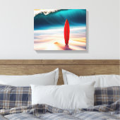 Toile Surf Droit Dans Le Sable De Plage (Insitu(Chambre))