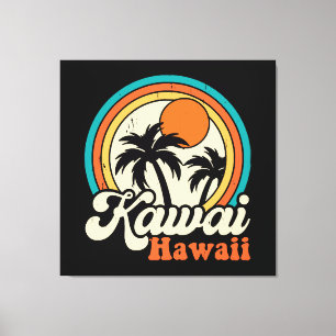 Toile Surf Kawaii Hawaï