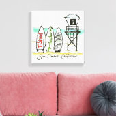 Toile Surf San Clemente Canvas Art Mur (Insitu(Salon))