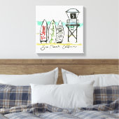 Toile Surf San Clemente Canvas Art Mur (Insitu(Chambre))