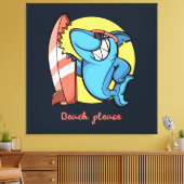 Toile Surf Shark Beach S'il vous plaît (Insitu(Salon))