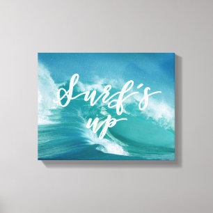 Toile Surf Typographie et devis amusants