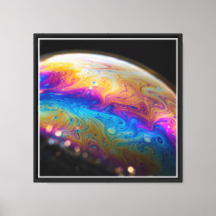 Toile Surface de bulle de savon Macro