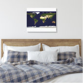 Toile Surface terrestre, Eau faible et Topogra ombragé (Insitu(Chambre))