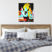 Toile Surfboards Beach Bum Surfing Hippie Vans (Insitu(Chambre))