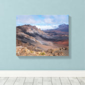 Toile surplombant le cratère de haleakala de la jante (Insitu (Plancher de Bois))