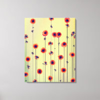Surreal 22 x 28 Fleur sauvage moderne
