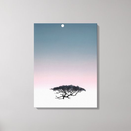 Toile Surreal Dreamscape : Arbre flottant et Lune (Recto)