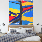 Toile Surreal Mindscape: City within a Woman's Head (Insitu(Chambre))