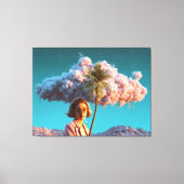 Toile Surreal Woman with Palm Tree (Recto)