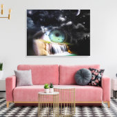 Toile Surréalisme de la cascade (Insitu(Salon))