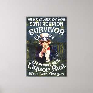 Toile Survivor WLHS 50e RÉUNION PROMOTION 1975