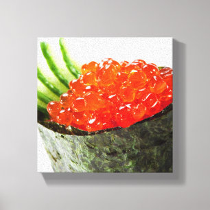 Toile Sushi d'Ikura (oeufs de poisson saumonés) Gunkan