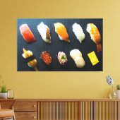 Toile Sushi Symphony on Slate - Canvas Art (Insitu(Salon))