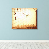 Toile Suspendre Brooklyn Bridge Cables Wall Art (Insitu (Plancher de Bois))