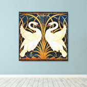 Toile Swan and Rush and Iris, fine art, (Insitu (Plancher de Bois))