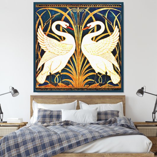 Toile Swan et Rush et Iris, (Insitu(Chambre))