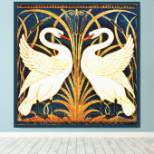 Toile Swan et Rush et Iris, (Insitu (Plancher de Bois))