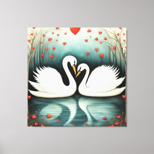 Toile Swan Love 2 (Recto)