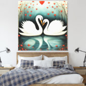 Toile Swan Love 2 (Insitu(Chambre))