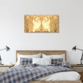 Toile Swan wallpaper design (Insitu(Chambre))
