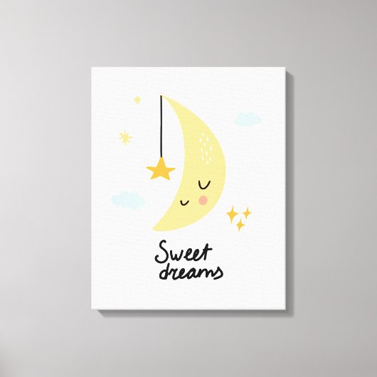 Toile Sweet Dreams Moon & Stars (Recto)