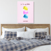 Toile "Sweet Essence of Life Personalized French Macaron (Insitu(Chambre))