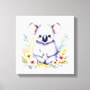 Toile Sweet Koala Oear Baby Nursery Art
