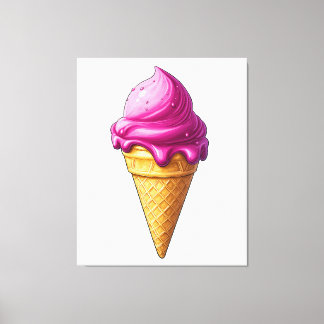 Toile Sweet Swirl - Ice Cream Art Imprimer