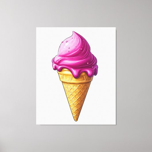 Toile Sweet Swirl - Ice Cream Art Imprimer (Recto)