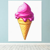 Toile Sweet Swirl - Ice Cream Art Imprimer (Insitu (Plancher de Bois))