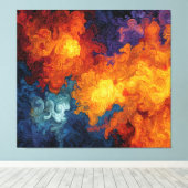 Toile Swirling Elemental Nebula Abstract (Insitu (Plancher de Bois))