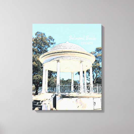 Toile Sydney Balmoral Beach blanc Rotunda (Recto)