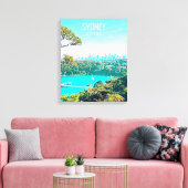 Toile Sydney Harbour Skyline view Mosman (Insitu(Salon))
