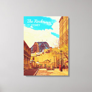 Toile Sydney Les Roches avec le pont portuaire Voyage