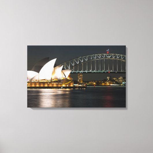 Toile Sydney Opera house et Harbour bridge (Recto)