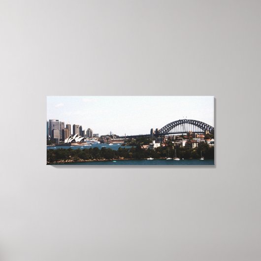 Toile Sydney" Opera House & Harbour Bridge Canvas (Recto)