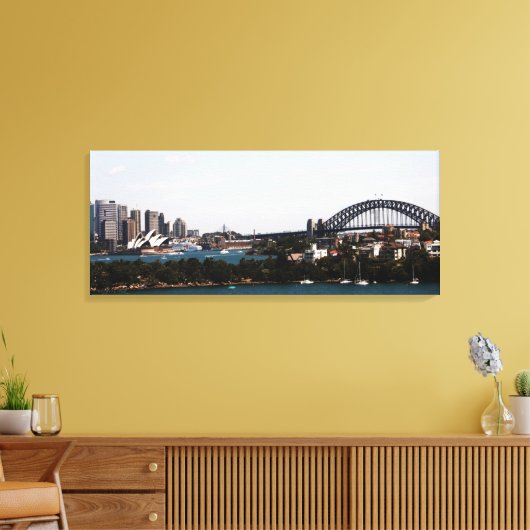Toile Sydney" Opera House & Harbour Bridge Canvas (Insitu(Salon))