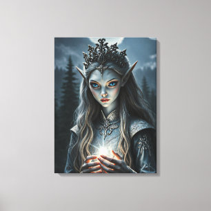 Toile Sylvarae Nightwhisper Elfe ensorceleuse enchantée