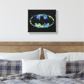 Toile Symbole Batman Électrique (Insitu(Chambre))