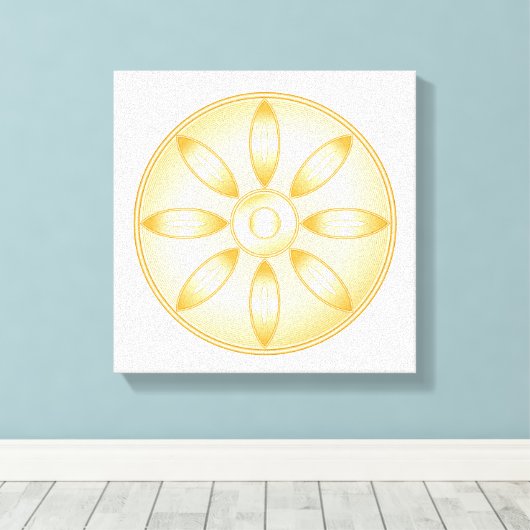 Toile Symbole bouddhiste (Insitu (Plancher de Bois))