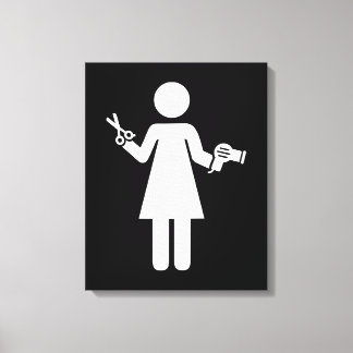 Toile Symbole coiffeur