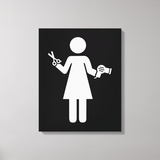 Toile Symbole coiffeur (Recto)