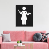 Toile Symbole coiffeur (Insitu(Salon))