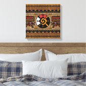 Toile Symbole coloré Hunab Ku Mayan #5 (Insitu(Chambre))