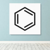 TOILE SYMBOLE D'ANNEAU BENZENE (Insitu (Plancher de Bois))