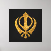Toile SYMBOLE DE Glitterie Sikh Khanda (Recto)