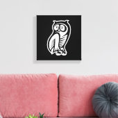 Toile Symbole de hibou blanc (Insitu(Salon))