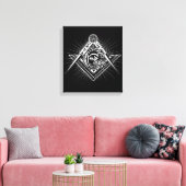Toile Symbole de la franc-maçonnerie des yeux Illuminati (Insitu(Salon))